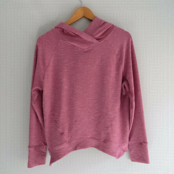 Prana Tops - Prana Hooded Long-sleeve Light Sweatshirt Pink | Size S
